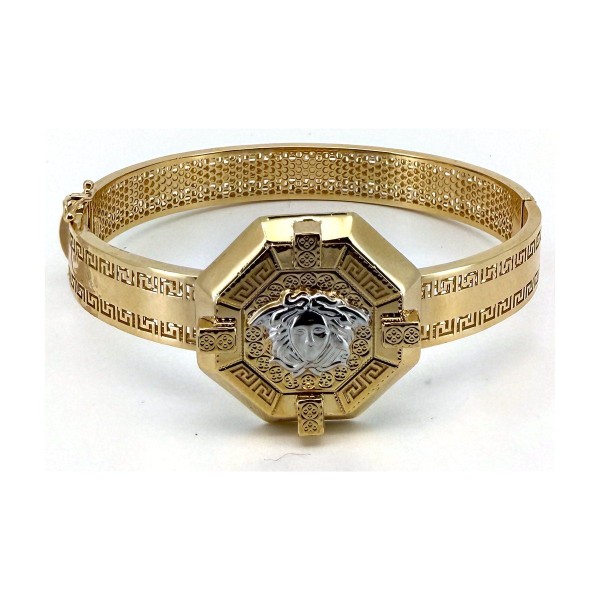 Pulsera medusa de oro 18k